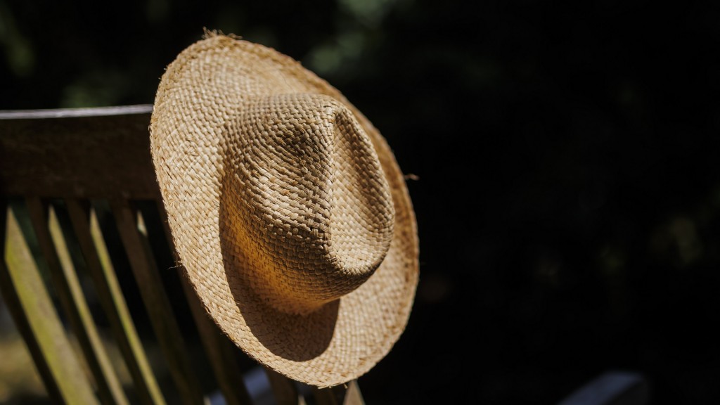 Foto: Strohhut liegt in der Sonne