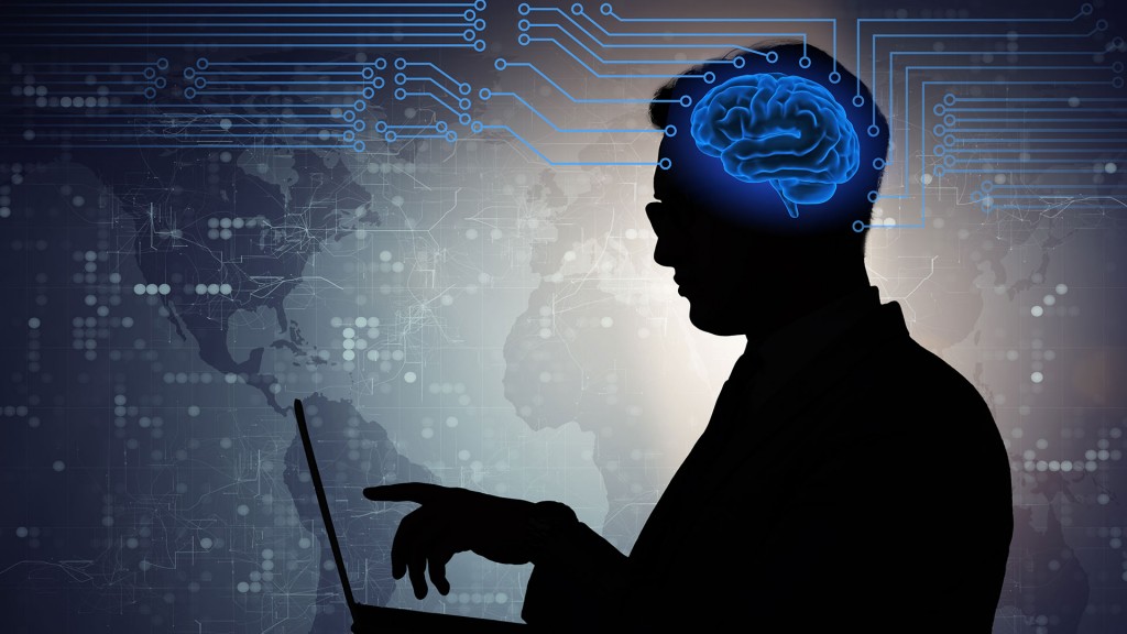 Businessperson als Konzept künstlicher Intelligenz