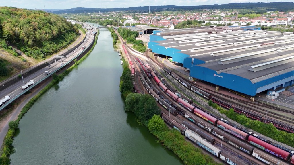 Foto: Saarstahl-Gelände von oben