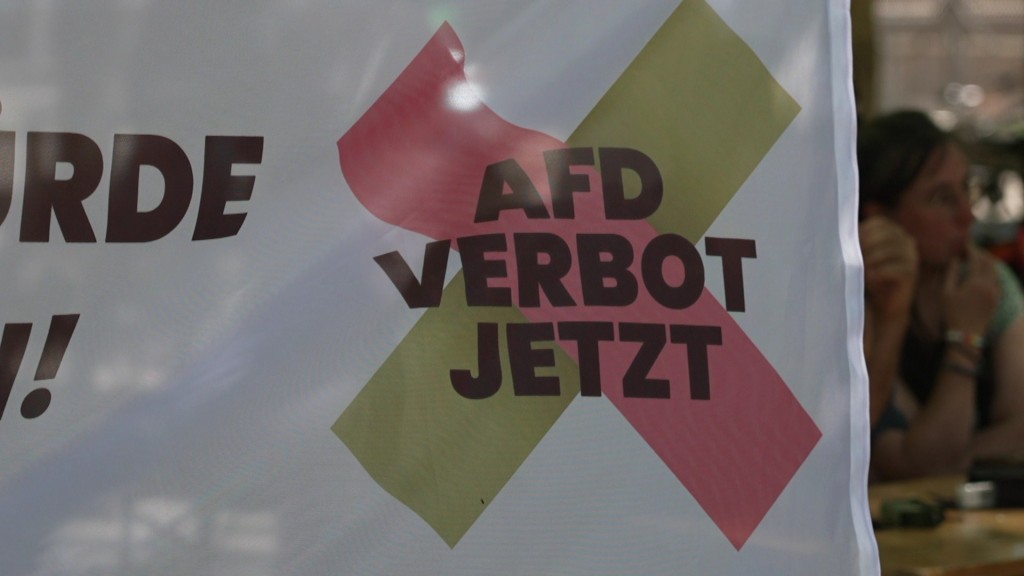Banner für AfD-Verbot