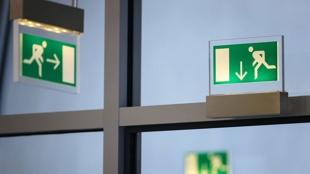Foto: Notausgang-Schilder