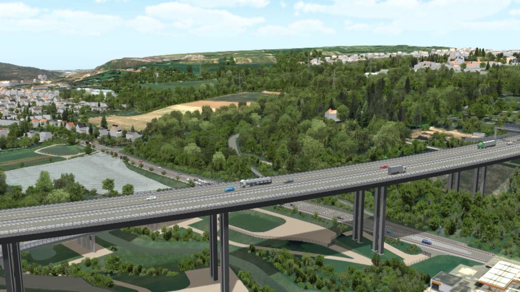 Foto: Illustration der neuen Fechinger Talbrücke.