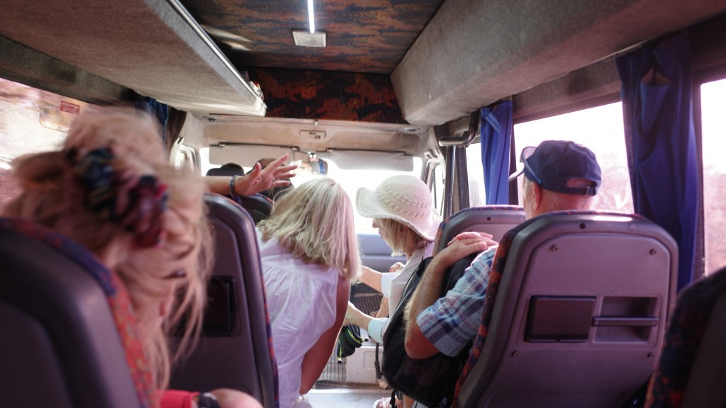 Im Bus an Tag 4 der SR 3 Hörerreise 2026