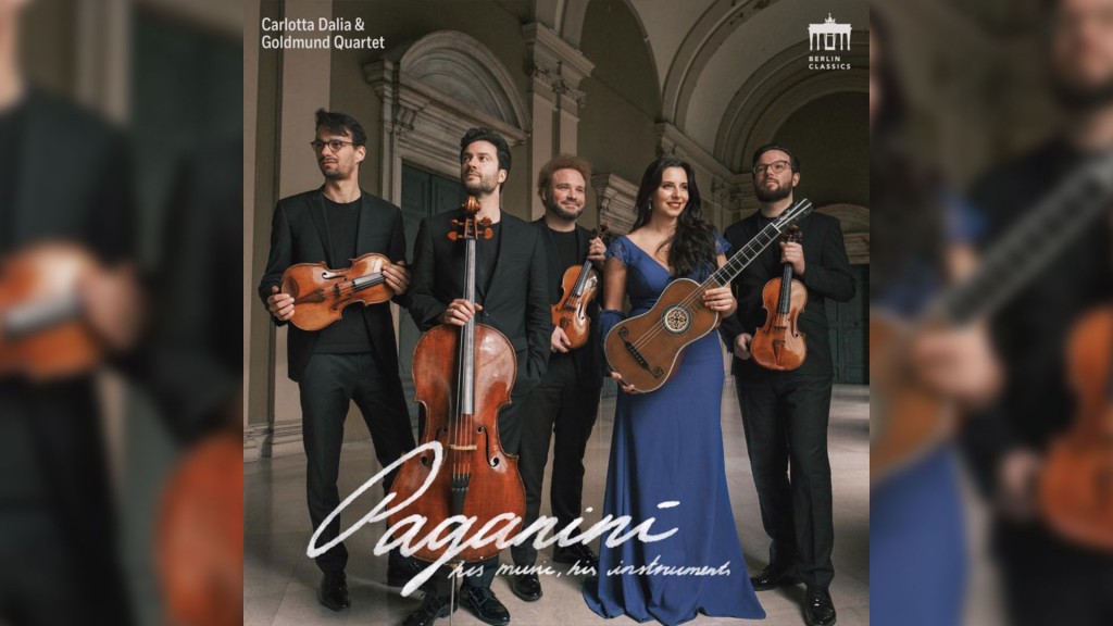 Album-Cover: Goldmund Quartett, Paganini, his music, his instruments