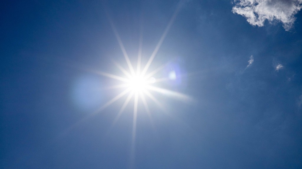Foto: Strahlende Sonne am Himmel