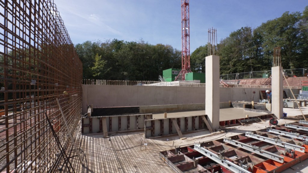 Baustelle der Trinkwasseraufbereitungsanlage in Eiweiler 