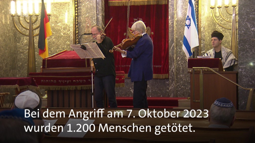 Bild: Gedenkfeier in der Saarbrücker Synagoge