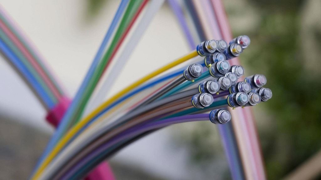 Glasfaser Datenkabel in verschiedenen Farben