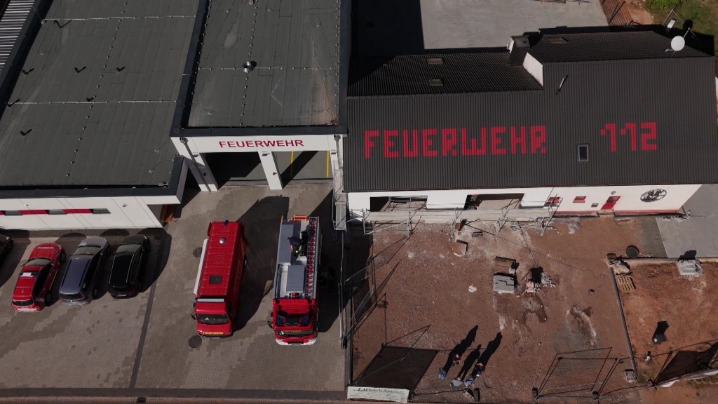 Foto: Drohnenaufnahme Feuerwerhaus.