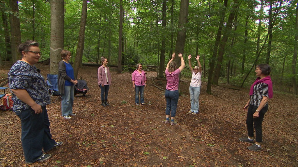 Foto: Schauspielgruppe im Wald