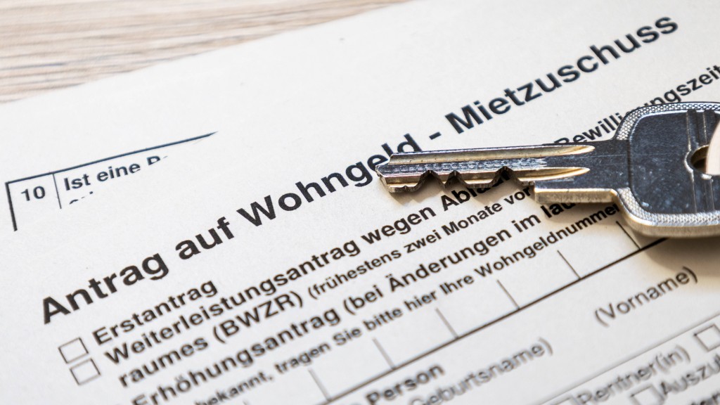 Symbolbild: Ein Formular für den Antrag auf Wohngeld