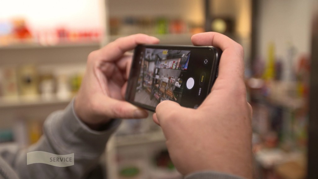Foto: Kamera auf dem Handy offen