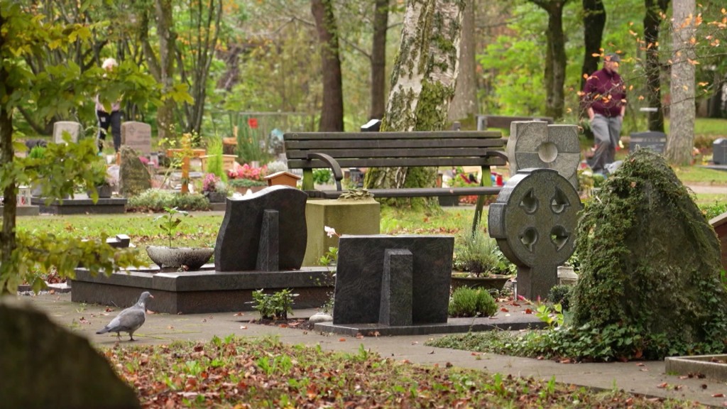 Gräber auf einem Friedhof