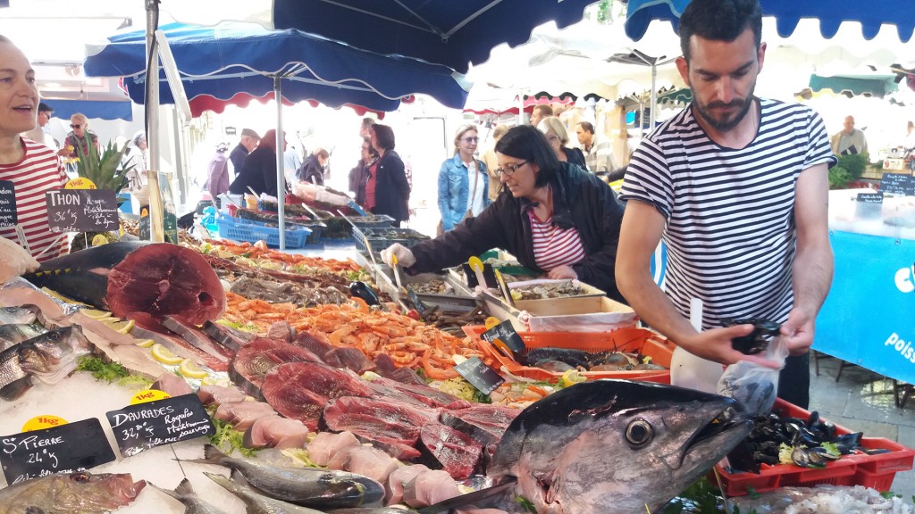 Foto: Auf dem Fischmarkt in Aix-en-Provence