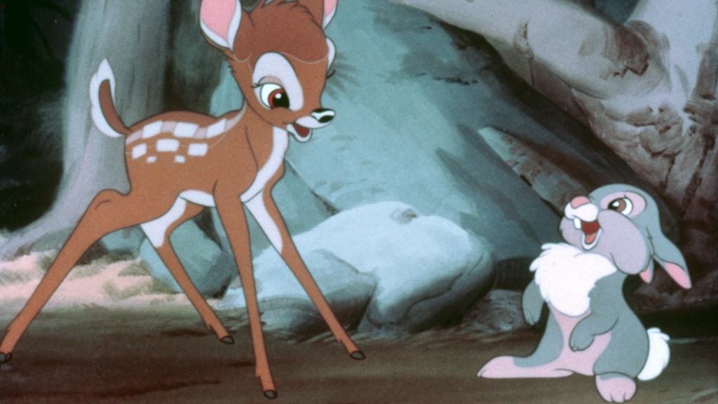 Das Rehkitz Bambi und sein Hasenfreund Klopfer im Disney-Film aus dem Jahr 1942 (Foto: picture alliance / dpa | dpa-Film)
