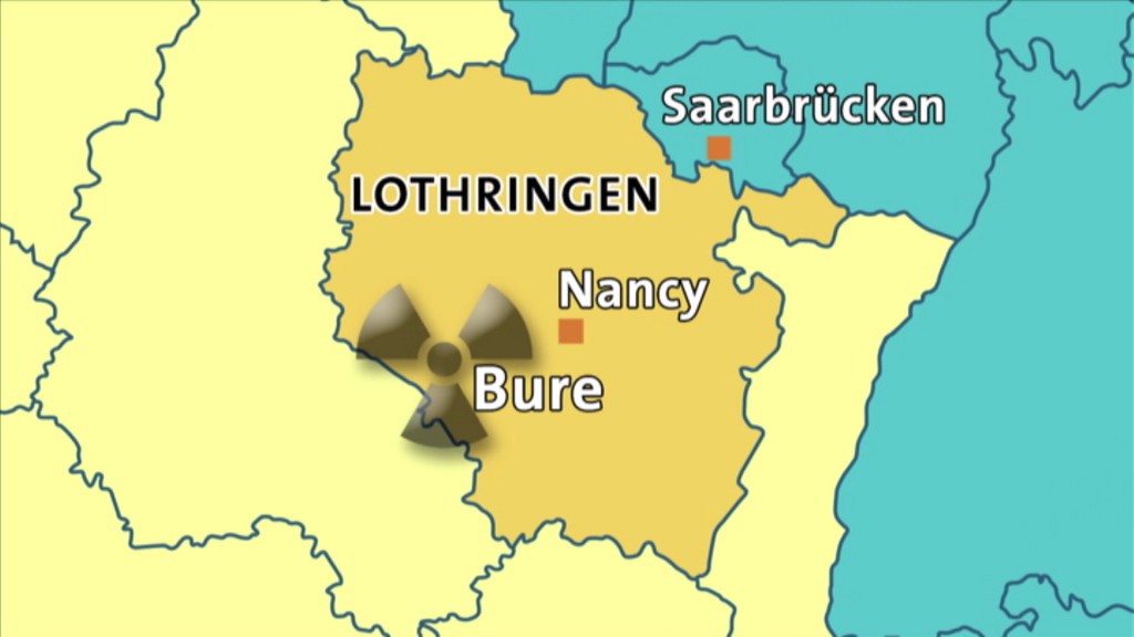 Karte: Bure in Lothringen, Frankreich. (Bildquelle: SR)