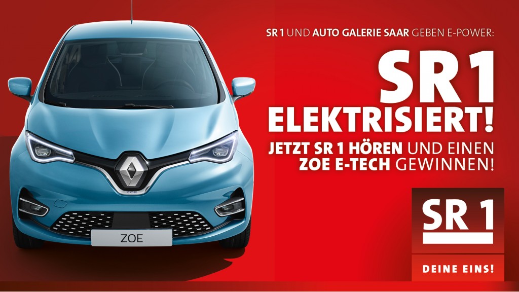 SR 1 Elektrisiert - und verschenkt einen Renault ZOE E-Tech!