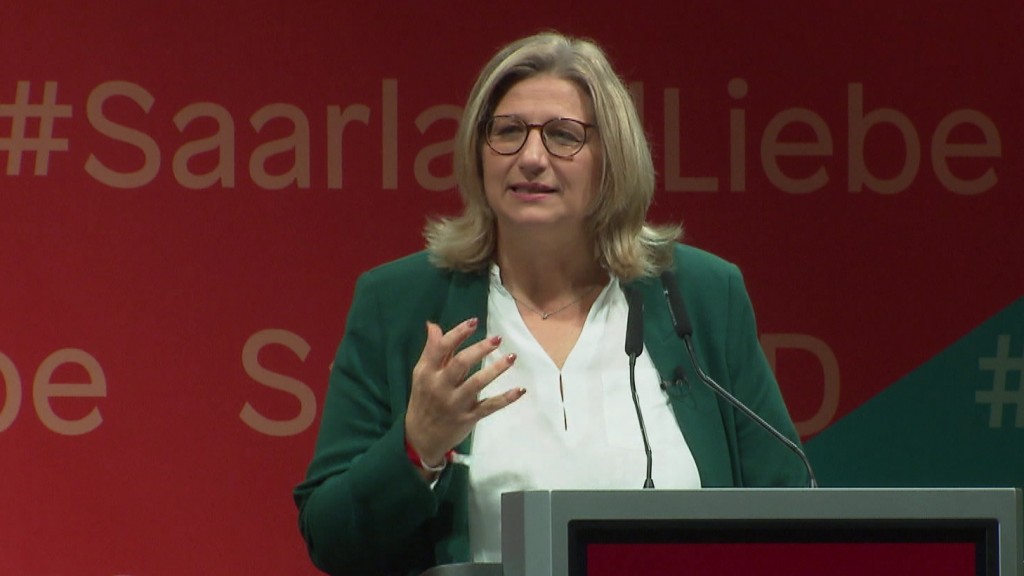 SPD-Spitzenkandidatin Anke Rehlinger (Foto: SR Fernsehen)