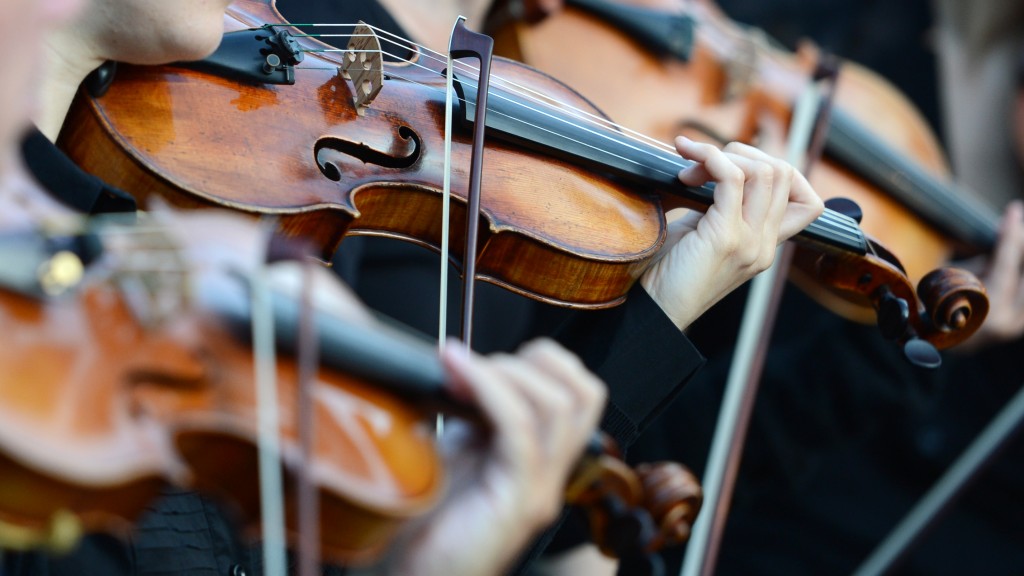 Geigenspieler in einem Orchester (Foto: dpa/Jens Kalaene)