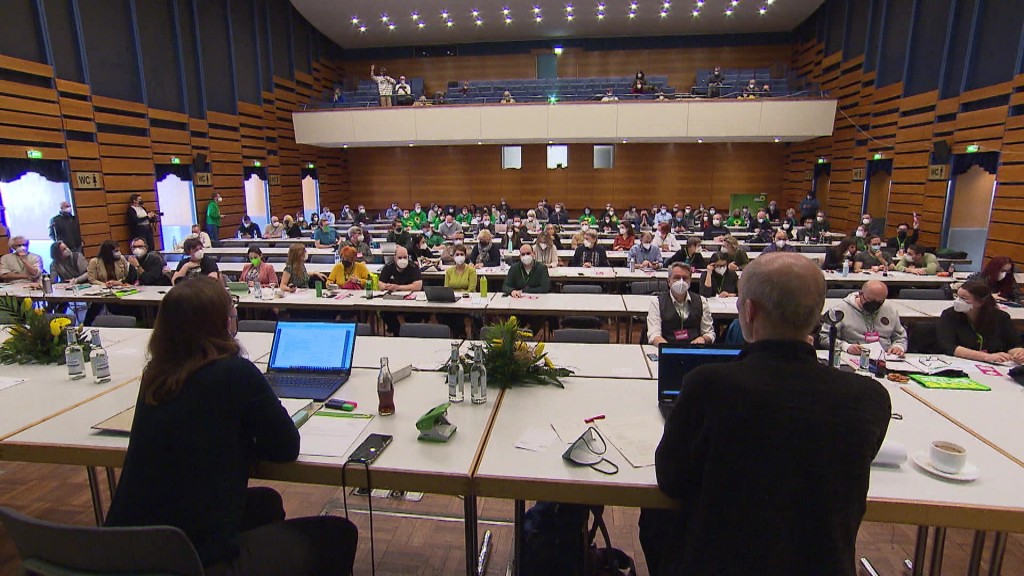 Foto: Die Delegierten auf dem Landesparteitag in Dillingen (SR.de)