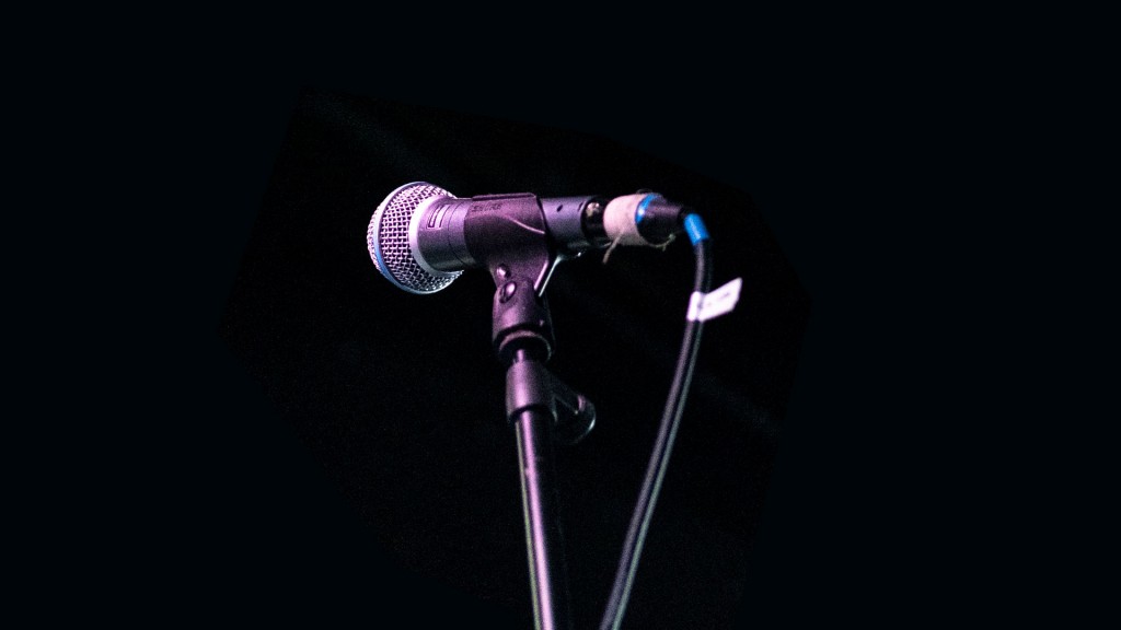 Foto: Mikrofon auf der Bühne 