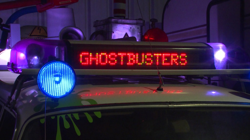 Foto: Ghostbuster – das Auto aus dem Kultfilm haben die drei Freunde unter anderem nachgebaut.