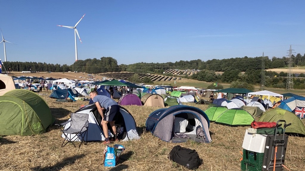 Zelte auf dem Campingplatz des Rocco del Schlacko