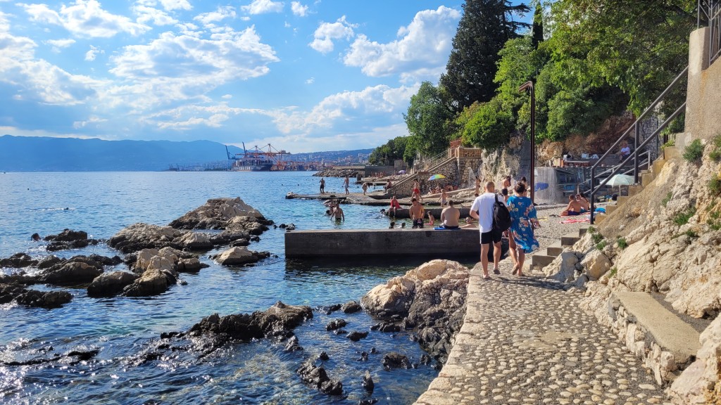 Foto: Stadtstrand von Rijeka