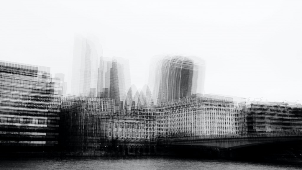 Ein verschwommenes Bild von London