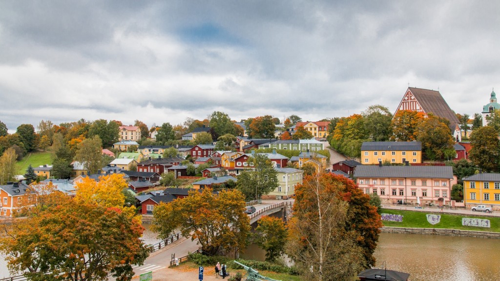 Die finnische Stadt Porvoo
