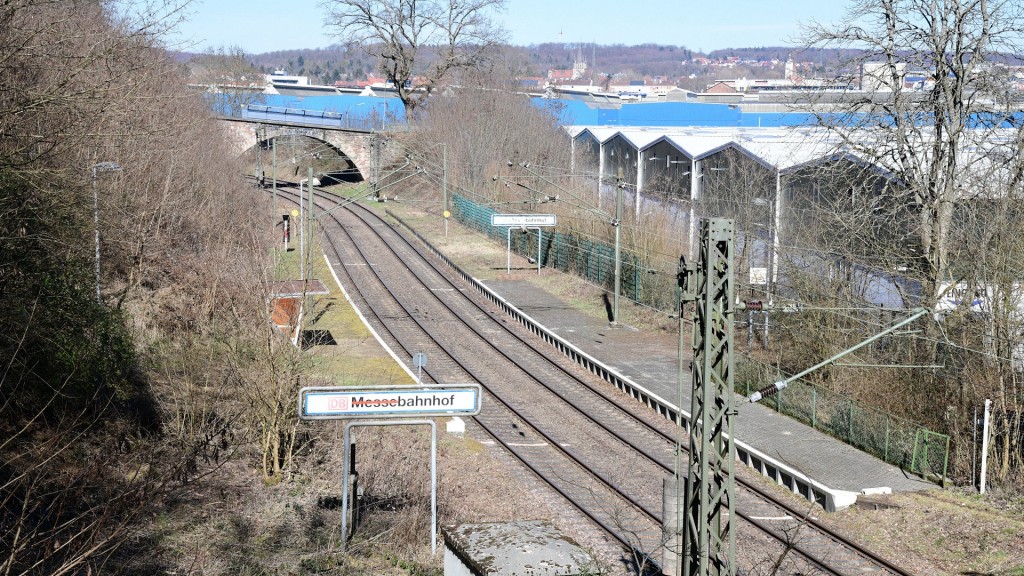 ehemaliger Bahnhof Messegelände Saarbrücken