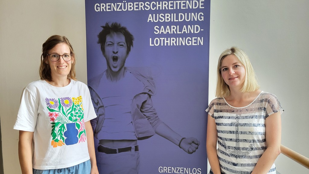 Beraterinnen bei der Agentur für Arbeit für die deutsch-franzlösische Ausbildung: Kerstin Krüger und Marlène Grébil