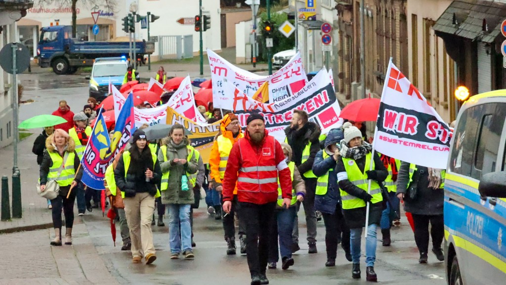 Verdi-Streik in Neunkirchen