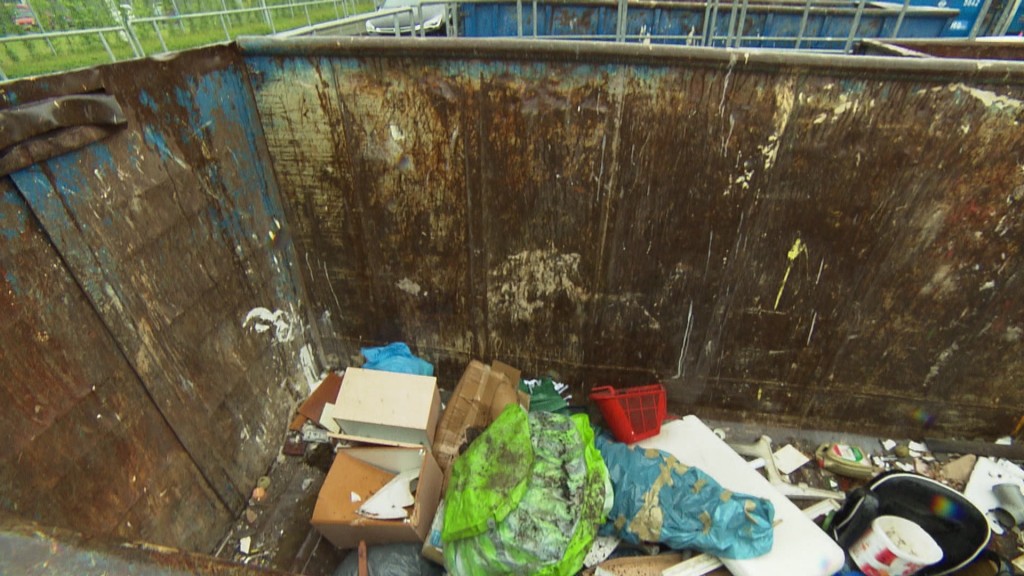 Foto: Müll in einem Container