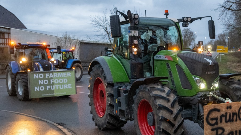 Foto: Traktoren beim Bauernprotest