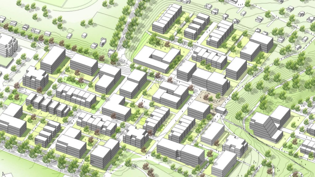 Foto: Modell der Planung für das neue Wohngebiet, das am Kappenroth in Malstatt entstehen soll.