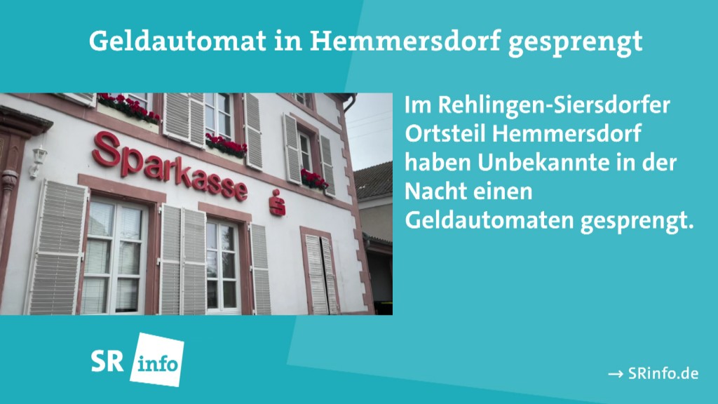 Foto: Geldautomat in Hemmersdorf gesprengt