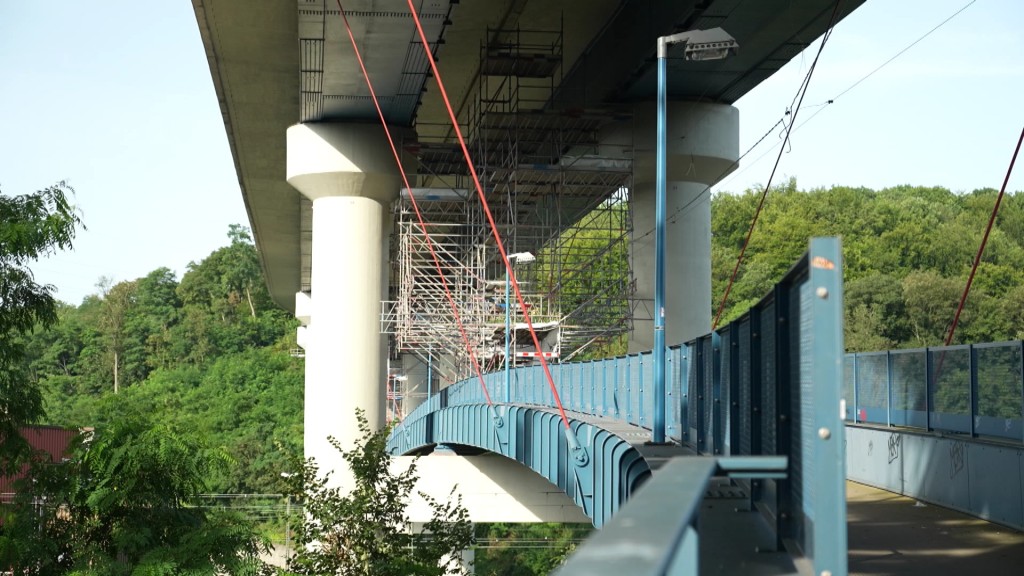 Foto: Die Johannisbrücke während des Umbaus