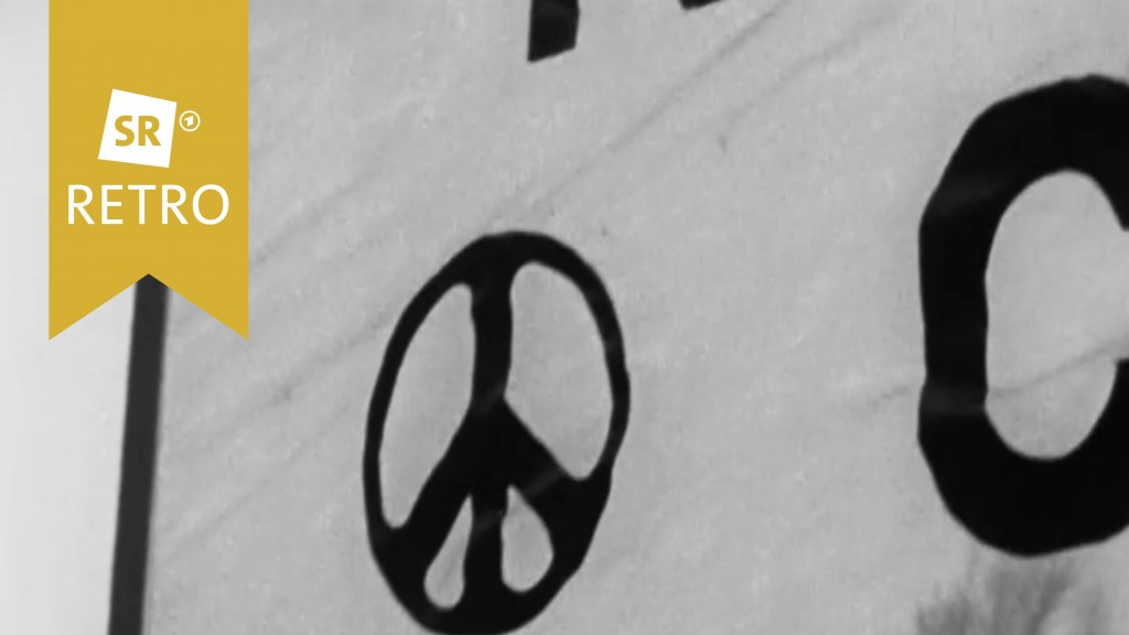 Plakat mit Peace-Symbol