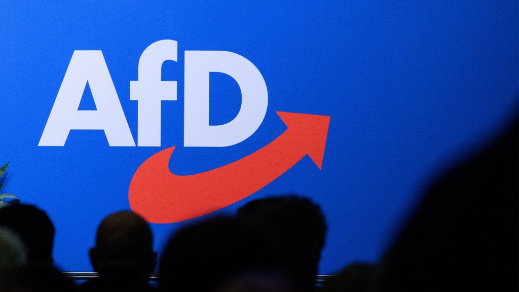 AfD-Logo bei einem Parteitag