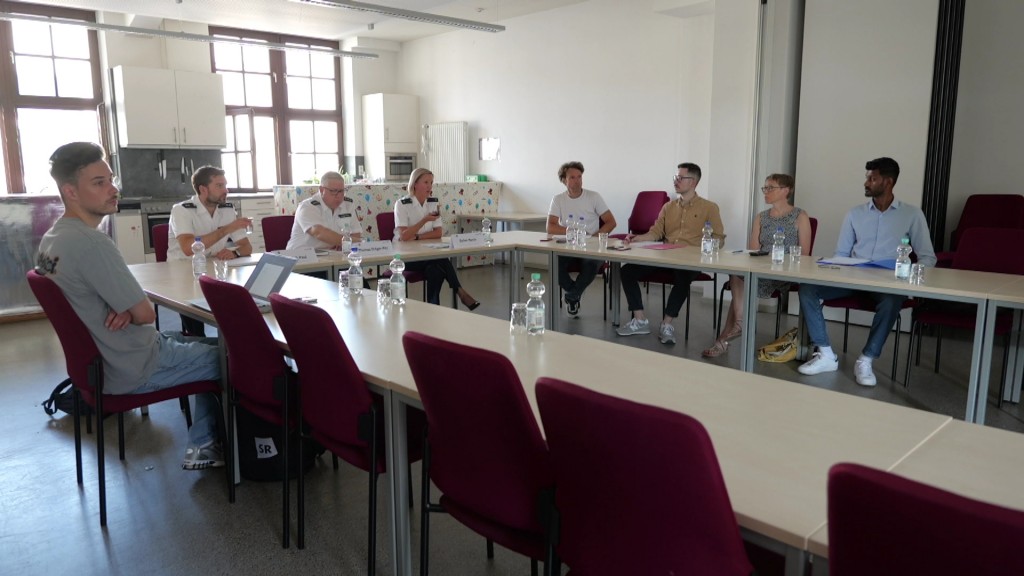 Foto: Pressekonferenz der Polizei