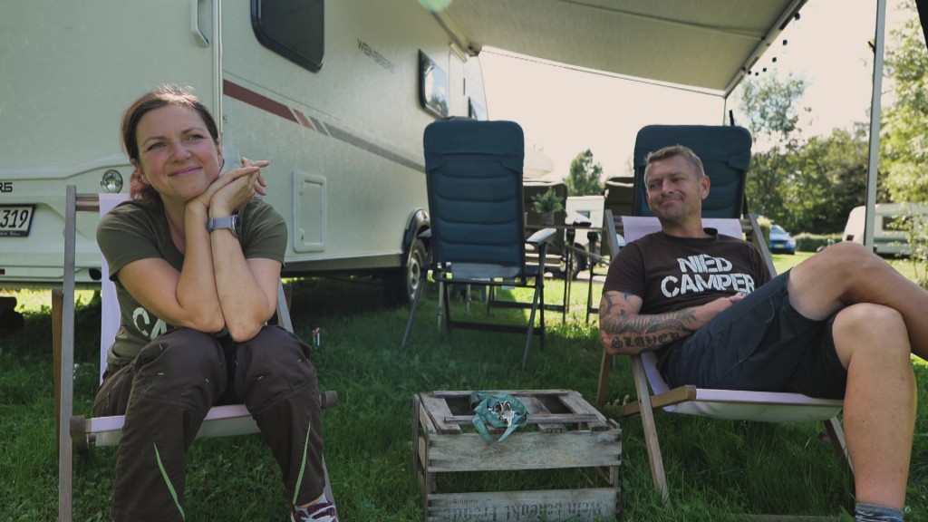 Foto: Familie Krok auf ihrem Campingplatz