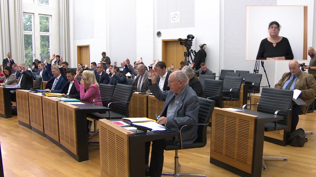 Foto: Im saarländischen Landtag