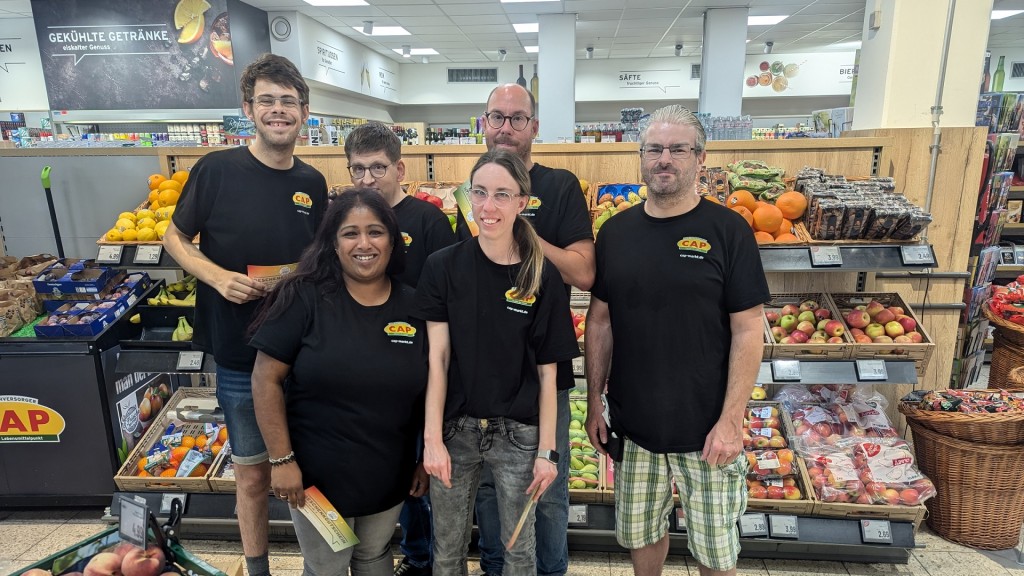 Das Team im CAP-Markt in Bübingen