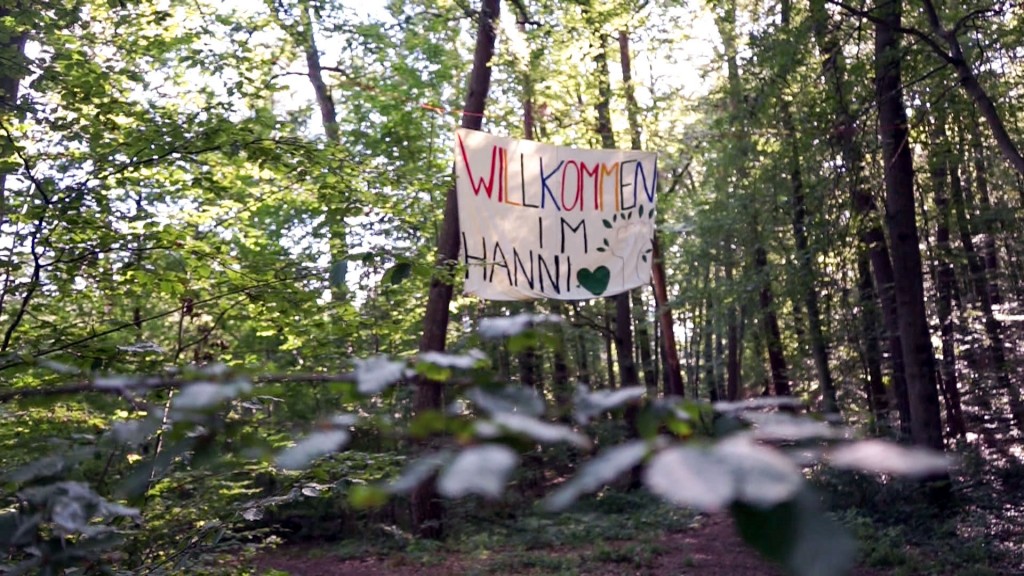 Banner im Saarbrücker Stadtwald „Hanni“