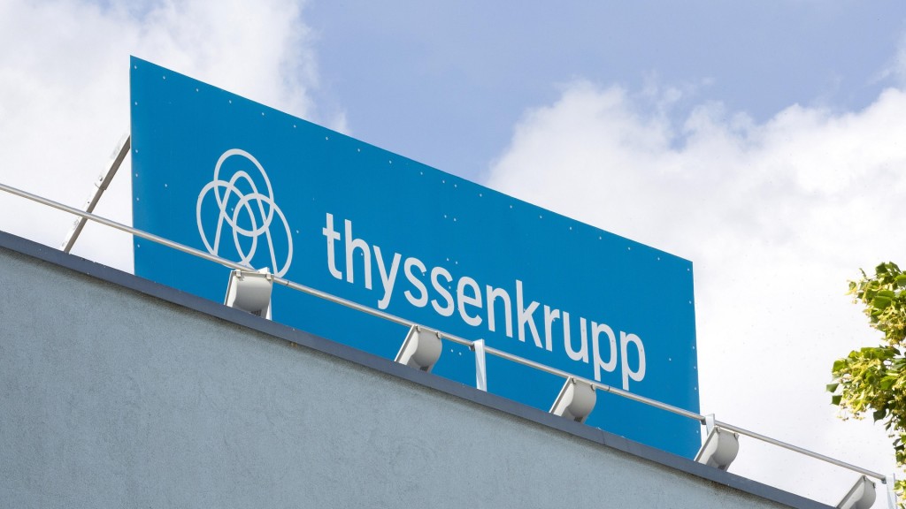 Thyssenkrupp Schild