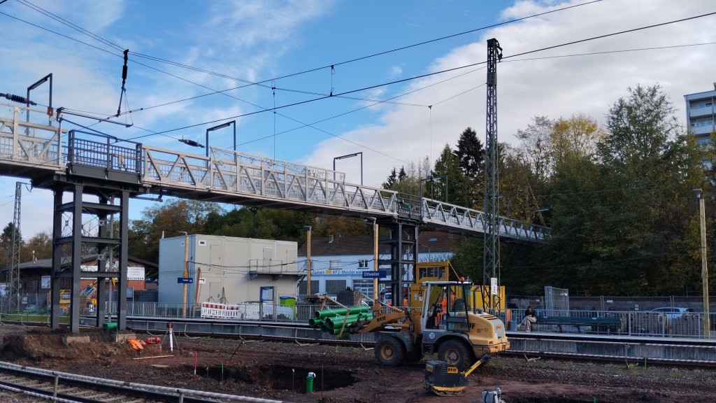 Bauarbeiten am Ottweiler Bahnhof