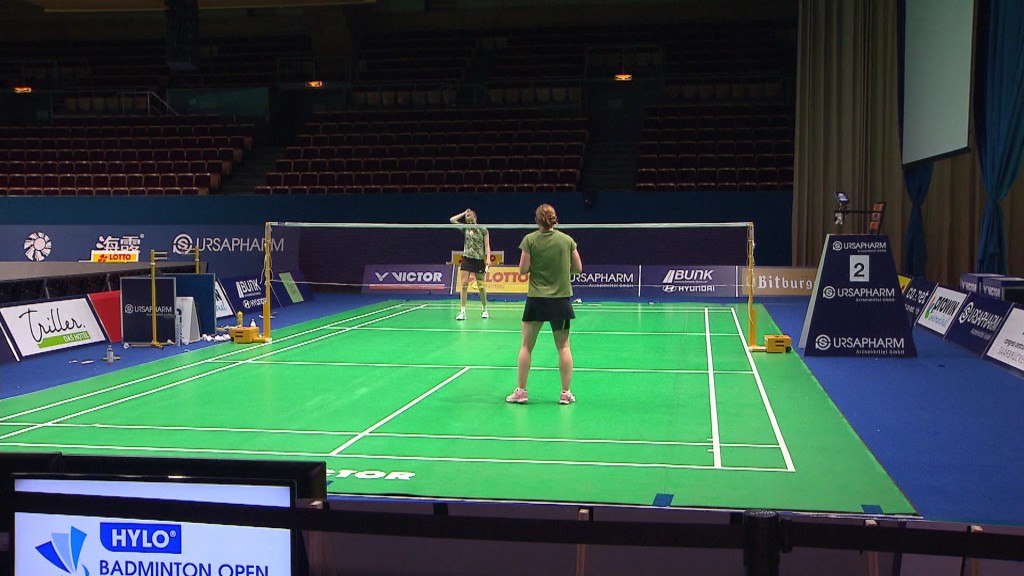 Foto: Spielerinnen bei den Badminton-Open 