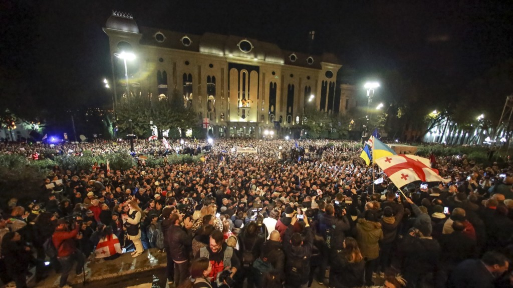 Proteste in Georgien nach der Wahl