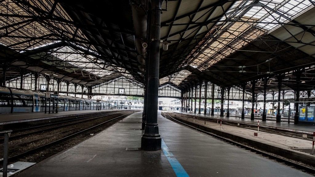 Foto: Streik der SNCF. Ein leerer Bahnhof